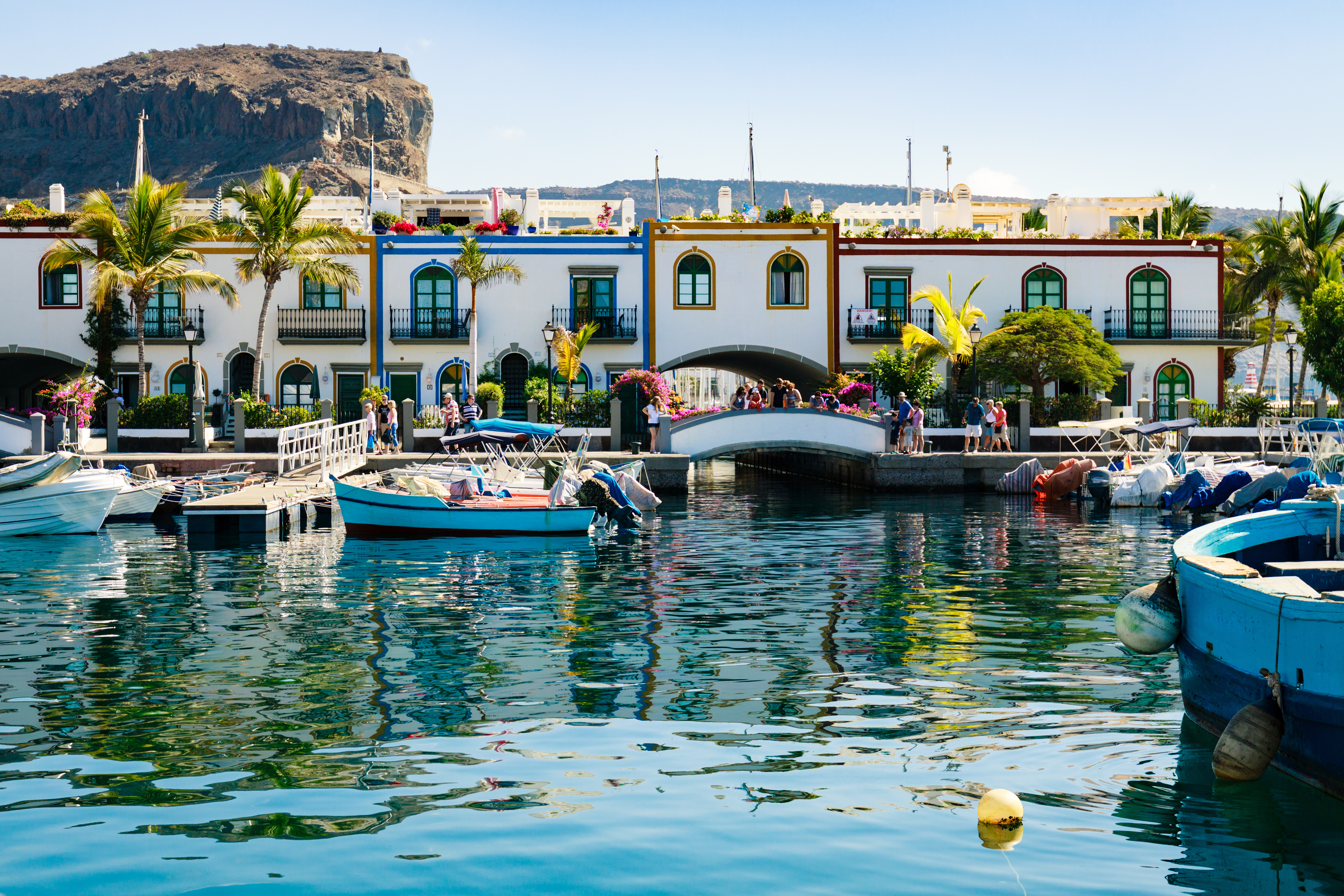 Puerto de Mogán Hafen Blumen Gran Canaria