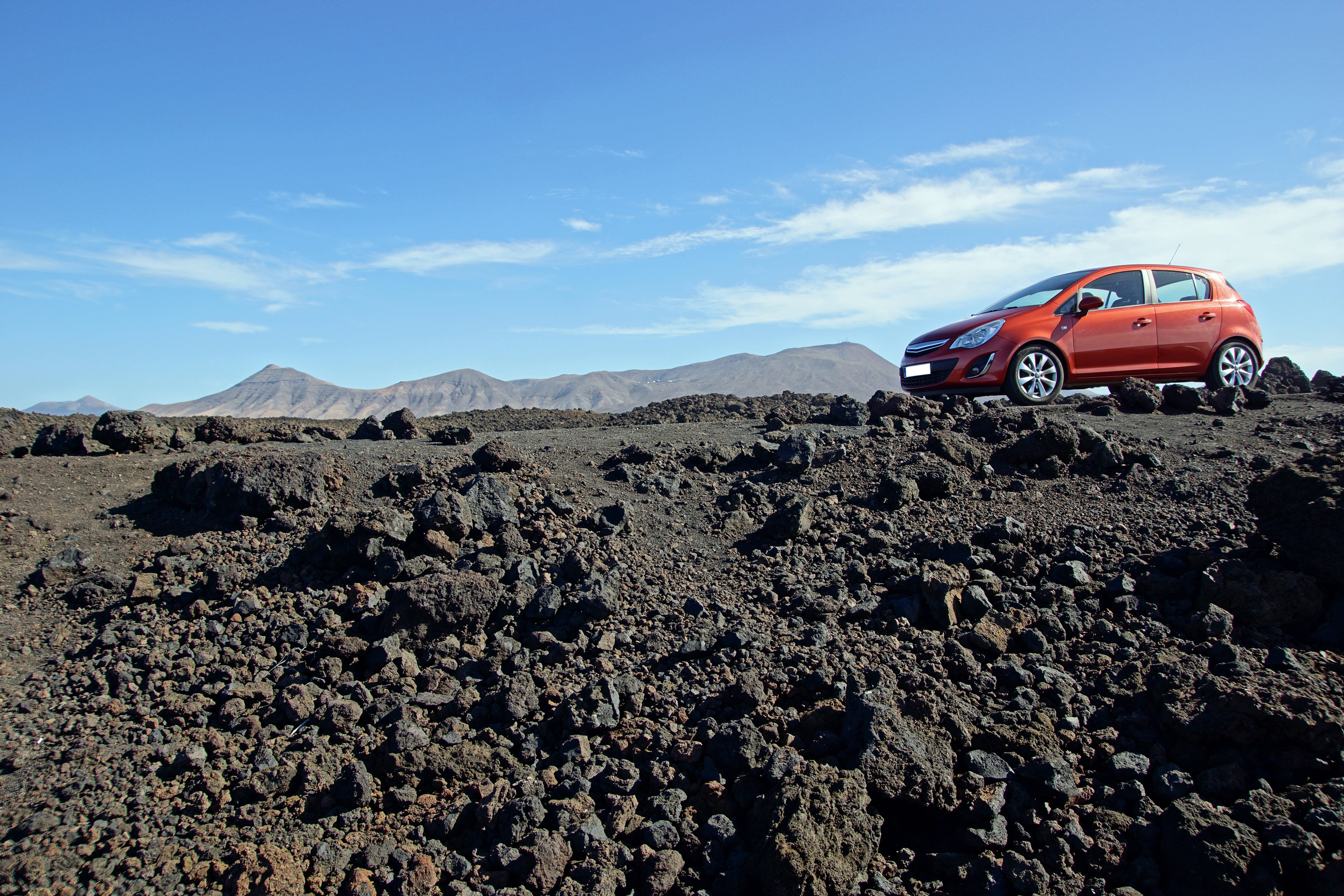 Timanfaya Vulkankegel Lavafeld Lanzarote